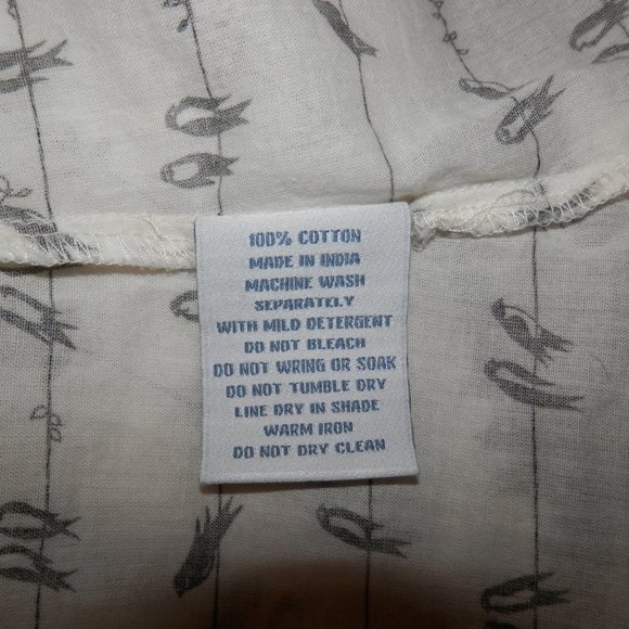 Fleurette Size Small Bird On Wire Print Tank Top - Picture 8 of 8